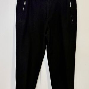 Wales Bonner Black Slim Zip-Front Trousers